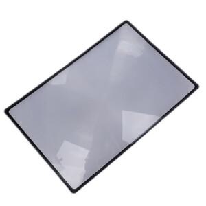 확대경 평면 PVC 시트 X3 책 페이지 확대 독서 유리 렌즈 도구 부품 18x12cm A5