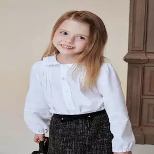 [빈]BEEN현대충청BA14BL01WT화이트 프릴 카라 블라우스