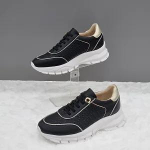 [탠디]여성 소가죽 5cm 키높이 스니커즈 X23202mj_JJ