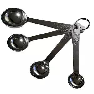 홈베이킹 요리 스텐 계량 정량 용량 스푼 수저 4P 양념 도구