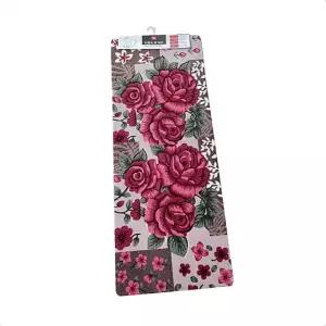 부드러운촉감 장미매트 장미 발매트 45X120 꽃무늬 디자인 현관 바닥