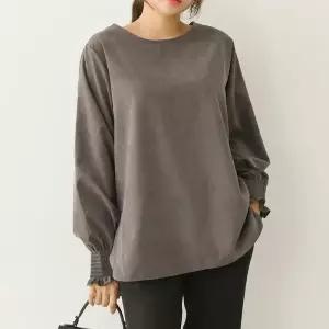 아이우먼 벨벳와이드블라우스 NBB046M402 빅사이즈 (13273132A)