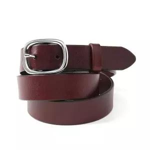 [알티피아]TBZ 브라운 실버 소가죽 여성 포인트 벨트 S-5 허리끈