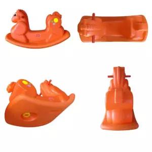 실내놀이 음식점 놀이방 흔들말 1인용 시소 오렌지 유아체육 조카선물 승용 키즈카페