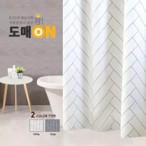 욕실 샤워커튼 방수 화이트 욕실커튼 욕조