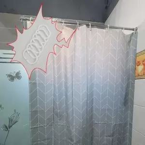 비닐 샤워커튼 욕실 방수 80x180 그레이