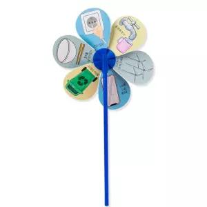 환경보호 교육교재 만들기 바람개비 세트 5개 공원 야외놀이용 정원 교구 뛰놀기용