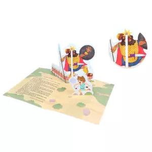 다윗과 골리앗 성경공부 입체카드 만들기 2개 미술 교구세트 교육북아트 뚝딱뚝딱