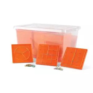 핸드투마인드 지오보드 교실 키트 고무줄이 있는 지오메트리 보드 유치원 수학 조작법 고무줄 페그 핸즈온