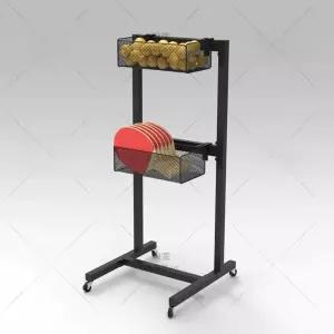 탁구 라켓 거치대 선반 랙 브래킷 정리 수납 탁구장 1. 검정색(라켓 5개 보관)