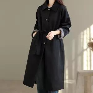 여성 벨트 LK-J003 미니멀 트렌치 코트 2컬러 클래식
