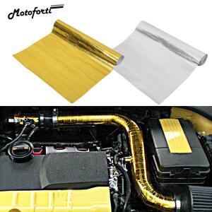 모토포르티 60x30cm 엔진 열 차폐 알루미늄 공기 흡입구 차단 매트 커버 유리섬유