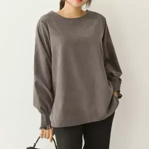 아이우먼 벨벳와이드블라우스 NBB046M509 빅사이즈 (41114015A)