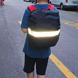 [알티피아]TBZ 배낭 반사밴드 방수커버 블랙 45L 1개