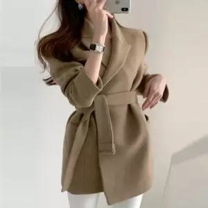 미디라인 허리벨트 TD-1005164 코트 모직