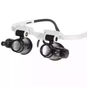 돋보기 확대경 돋보기안경 작업 안경테 작업용 감정 조절 미니 수리용 조명