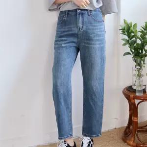 여자 봄팬츠 워싱 뒷밴딩 배기진 스판 데일리 청바지