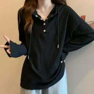 티셔츠 텍스처 버튼 JSC-1004246 골지 후드