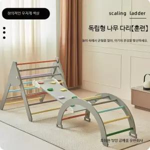원목 실내 놀이틀 다기능 놀이터 가정용 교육용 운동 놀이 선반 장난감 클라이밍 미끄럼틀 포함