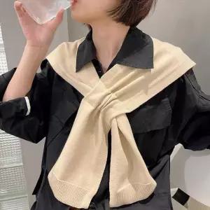 DK-1003680 어깨숄 가디건 고리 레이어드