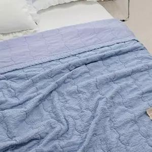 피그먼트 여름 아사면 슈퍼싱글 파스텔 이불 소다블루