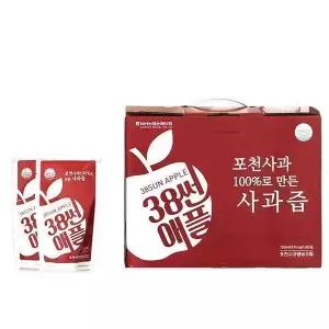 포천사과로 만든 38썬애플 사과즙 120ml 50개입 1개