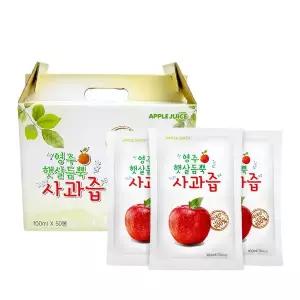 영주 햇살듬뿍사과즙 100ml 50개입 1개