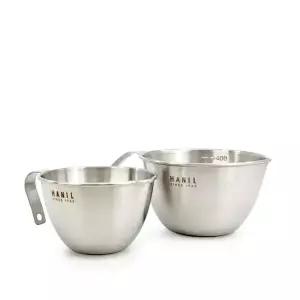 한일STS 손잡이 스텐계량컵SET(250ml+500ml) 믹싱볼 스텐계량컵