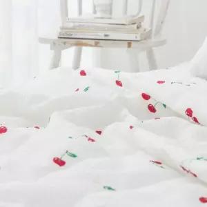 침구 퀸 여름 시어서커 화이트 이불 시원한 체리