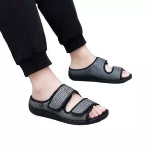 당뇨신발 여름 샌들 코드 중년 뚱뚱 발등 노인 편안 푹신 당뇨병 찍찍 발 조절 높이