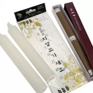 제사 양초 기도 초 제수용 세트 3종