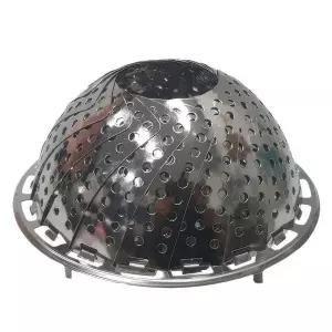 국산 스텐찜기 접이식 냄비 만두 채반 찜 받침대 중형 소쿠리