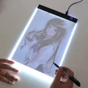 a2 라이트박스 led 드로잉패드 웹툰그리기 라이트보드 블랙 트레이싱