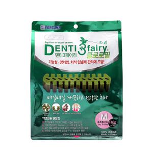 덴티페어리 클로로필 M 중소형견용 410g 포켄스 강아지 덴탈껌 낱개포장