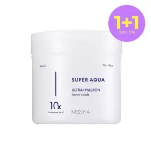 [1+1][미샤] 수퍼아쿠아 울트라 히알론 토너 패드 180g