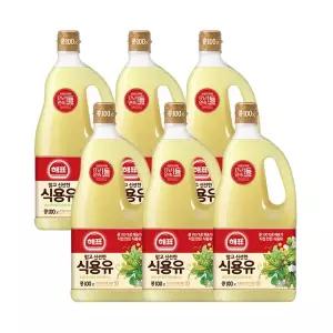 [사조대림] 해표 콩기름 1.8L X 6병 /식용유/오일/튀김/기름