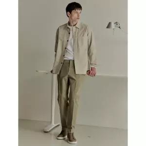 [갤럭시 라이프스타일] [三無衣服] 스트레치 몰스킨 슬랙스  카키 (GC4X21S03H)