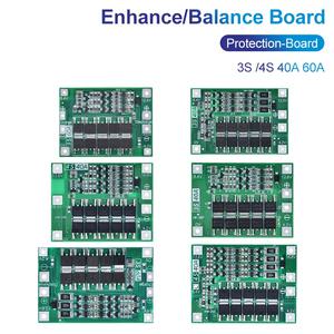 TZT 리튬 이온 배터리 충전기 보호 보드 드릴 모터용 18650 BMS 11.1V 12.6V 14.8V 16.8V 밸런스 3S 4S 40A