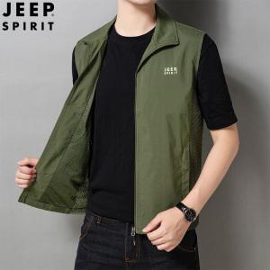 JEEP SPIRIT 남성 야상 베스트 작업 낚시 등산 캐주얼 여름 조끼 빅사이즈M-5XL
