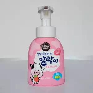애경 샤워메이트 말랑카우 버블핸드워시 300ml/가정용 손세정제 클리너 어린이집 유치원 초등학교