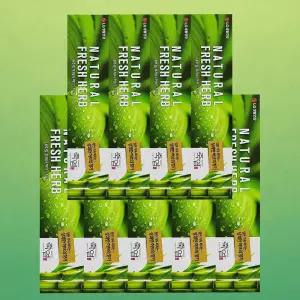 죽염 네추럴 후레쉬 허브 치약 130g 9개