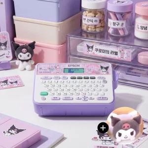 엡손 네이머 LW-K200KU 산리오 쿠로미 라벨기 라벨프린터 네임스티커+쿠로미 연필꽂이