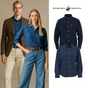 남녀 공용 코튼 데님 셔츠 2종