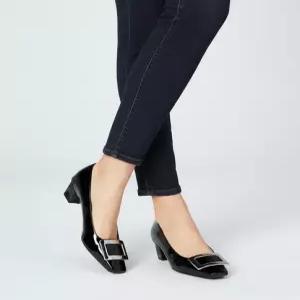 ROGER VIVIER 25FW 벨 비비에 메탈 버클 펌프스 RVW00600920 D1P B999 RVW00600920D1P B999)