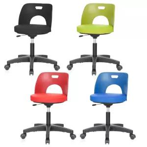 리빙회전 LR90 원형 보조 의자 4colors/작업/스툴/병원/간의/이동식/소형/철제/대기실/스톨/간편/진찰/진료