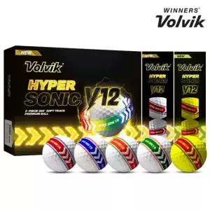 골프공 하이퍼 소닉 V12 소프트 트랙 360도 고반발 3피스