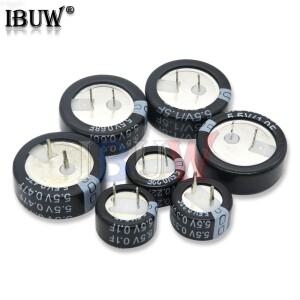 1PCS C 유형 5.5V 슈퍼 커패시터 0.1F 0.22F 0.33F 0.47F 1F 1.5F 4.0F 버튼 패러드