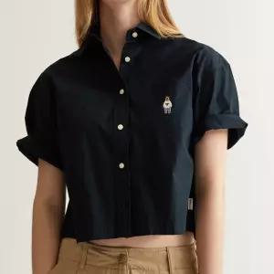 [후아유]스티브 크롭 반팔 셔츠 (WHYAD2411F-T)