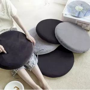 원형 극세사 메모리폼 방석휴대 식탁 1인 사무용의자 사무용 학생 쿠션 테리어