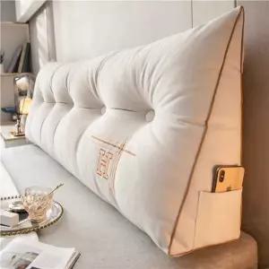 삼각 등받이 헤드 벨벳 삼각등받이쿠션 레이스 세모 쇼파